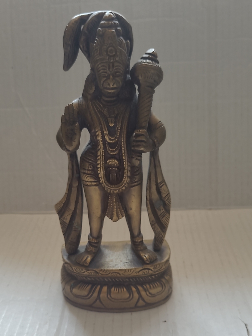 Mahaveer Hanuman Brass Statue Home Art Figurine